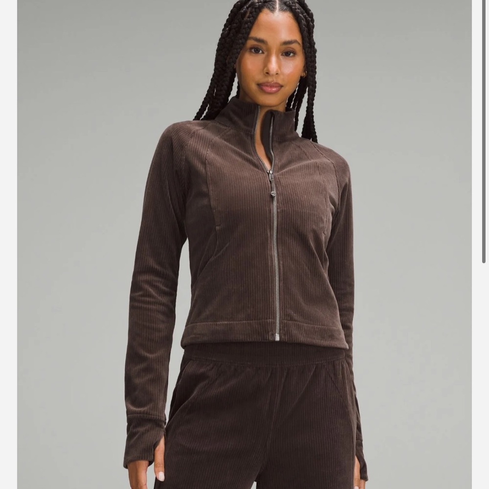 scuba track jacket velvet cord stormer cord espresso
